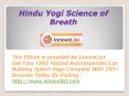 Hindu Yogi Science of Breath PowerPoint PPT Presentation