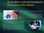 Cloud CRM in India, Marketing Automation CRM