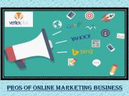 PROS OF ONLINE MARKETING BUSINESS