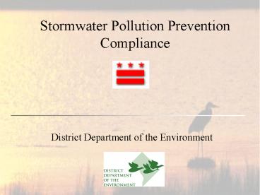 Stormwater Pollution Prevention Compliance