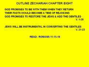 OUTLINE ZECHARIAH CHAPTER EIGHT
