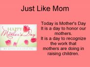Just Like Mom
