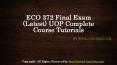 ECO 372 Final Exam Latest UOP Complete Course Tutorials PowerPoint PPT Presentation