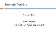 Strength Training