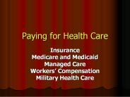 Paying for Health Care