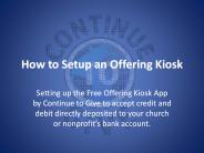 Offering Kiosk for your Church Fundraising Ideas