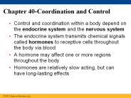 Chapter 40-Coordination and Control