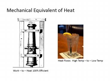 Mechanical Equivalent of Heat