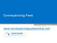 Conveyancing Fees - www.conveyancingquotesonline.com