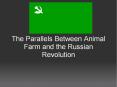 The Parallels Between Animal Farm and the Russian Revolution PowerPoint PPT Presentation