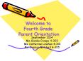 Welcome%20to%20Fourth%20Grade%20Parent%20Orientation PowerPoint PPT Presentation
