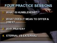 FOUR PRACTICE SESSIONS