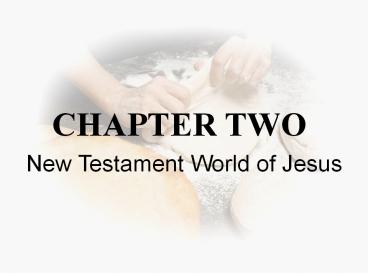 New Testament World of Jesus