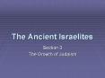 The Ancient Israelites PowerPoint PPT Presentation