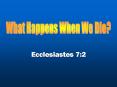Ecclesiastes 7:2 PowerPoint PPT Presentation