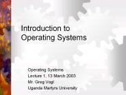 Introduction to Operating Systems