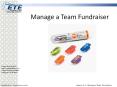 Manage a Team Fundraiser PowerPoint PPT Presentation