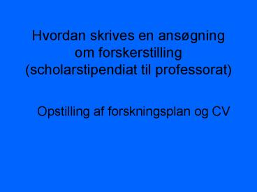 Hvordan skrives en ans