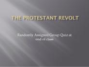 The protestant revolt