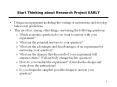 Start Thinking about Research Project EARLY PowerPoint PPT Presentation