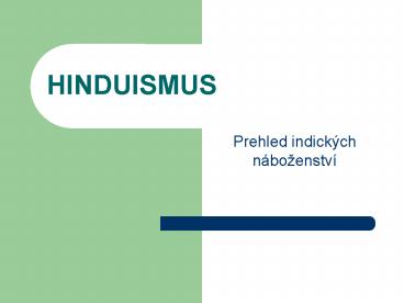 HINDUISMUS