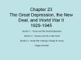 Chapter 23  The Great Depression, the New Deal, and World War II 1929-1945 PowerPoint PPT Presentation
