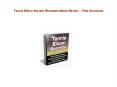 Tennis Elbow Secrets Revealed eBook Review  - Free Download PowerPoint PPT Presentation