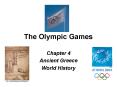The Olympic Games PowerPoint PPT Presentation