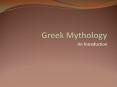 Greek Mythology PowerPoint PPT Presentation