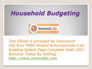 Household Budgeting