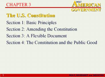 The U.S. Constitution