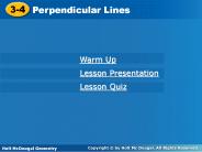 Perpendicular Lines