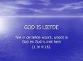 GOD IS LIEFDE PowerPoint PPT Presentation