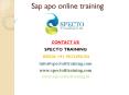 Sap apo online training,sap apo training in usa,uk,australia,singapore,canada,malaysia PowerPoint PPT Presentation