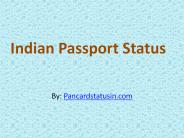 Passport enquiry status