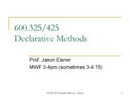 600.325/425 Declarative Methods