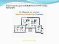 Top 5 Essential tips to include Responsive Web Design Typography PowerPoint PPT Presentation