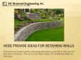 HCSE Provide Ideas For Retaining Walls PowerPoint PPT Presentation