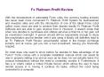 Fx Platinum Profit Review PowerPoint PPT Presentation