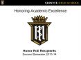 Honoring Academic Excellence PowerPoint PPT Presentation