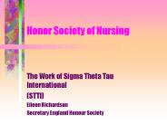 Honor Society of Nursing