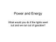Power and Energy PowerPoint PPT Presentation