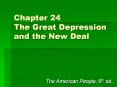 Chapter 24 The Great Depression and the New Deal PowerPoint PPT Presentation