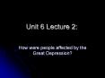 Unit 6 Lecture 2: PowerPoint PPT Presentation