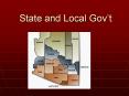 State and Local Gov PowerPoint PPT Presentation