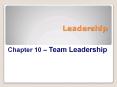 Leadership PowerPoint PPT Presentation