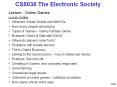 CS5038 The Electronic Society PowerPoint PPT Presentation