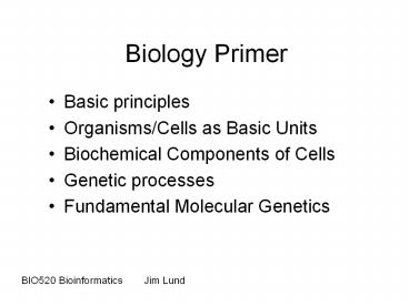 Biology Primer
