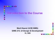 Introduction to the Course