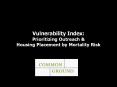 Vulnerability Index: PowerPoint PPT Presentation